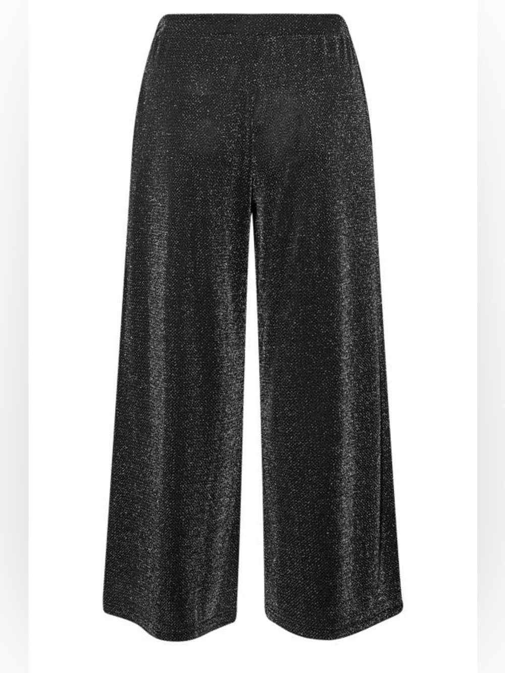 Wide Leg Gold Shimmer Pants - Black Size Medium